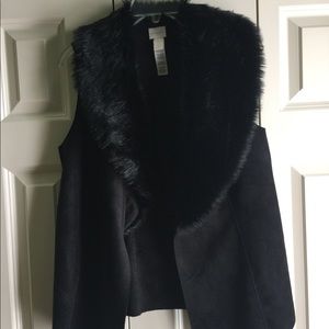 Chico's faux fur sweater vest